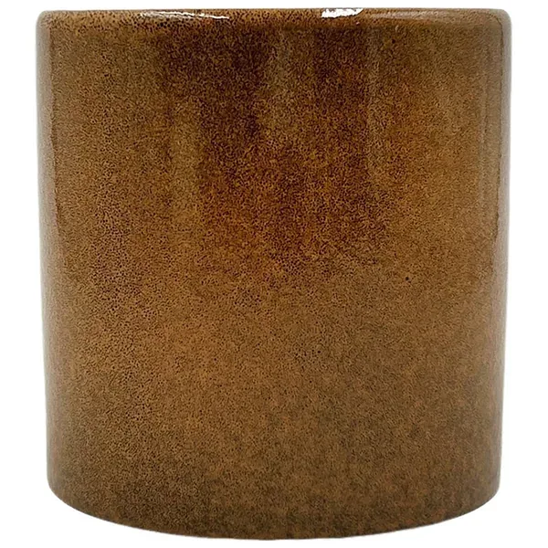 MCarr 5"x5"x5" Stoneware Pot with Reactive Finish Speckled Blue - Image 2