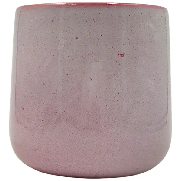 MCarr 6.1"x6.1"x5.9" Stoneware Pot with Reactive Finish Pink - Image 2