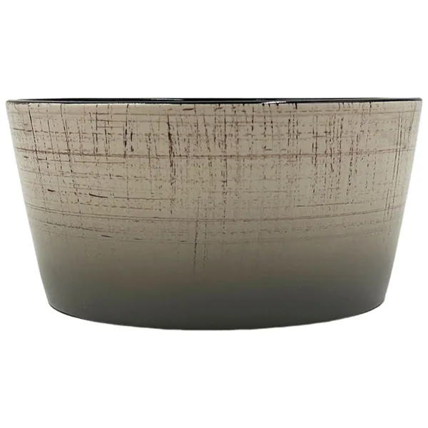 MCarr 6.4"x6.4"x3.1" Ceramic Pot with Glossy Glaze Finish Multi Brown