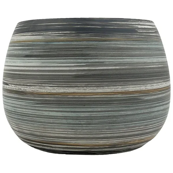 MCarr 7.8"x7.8"x5.7" Ceramic Pot Matte Multi Blue - Image 2