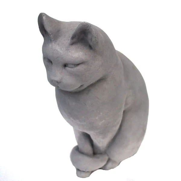 MCarr Stone Guardian Cat Sitting Up - Image 2