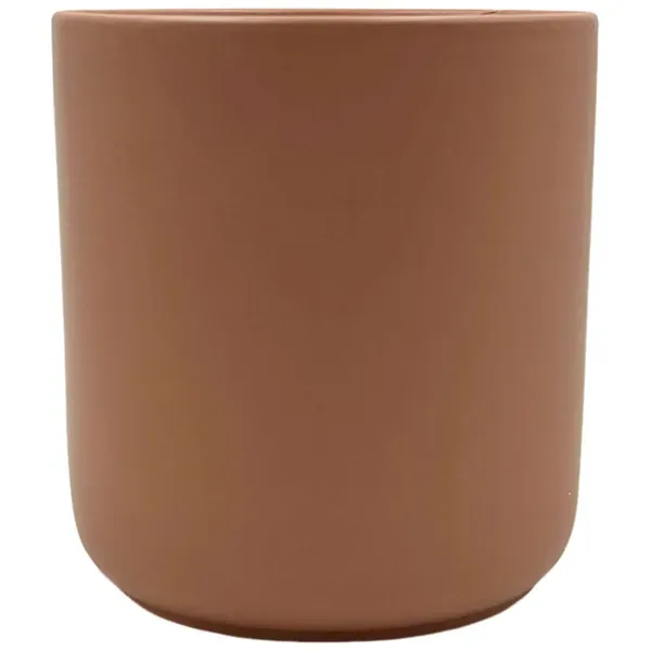 MCarr x5"x5.Ceramic Pot Matte Orange - Image 2