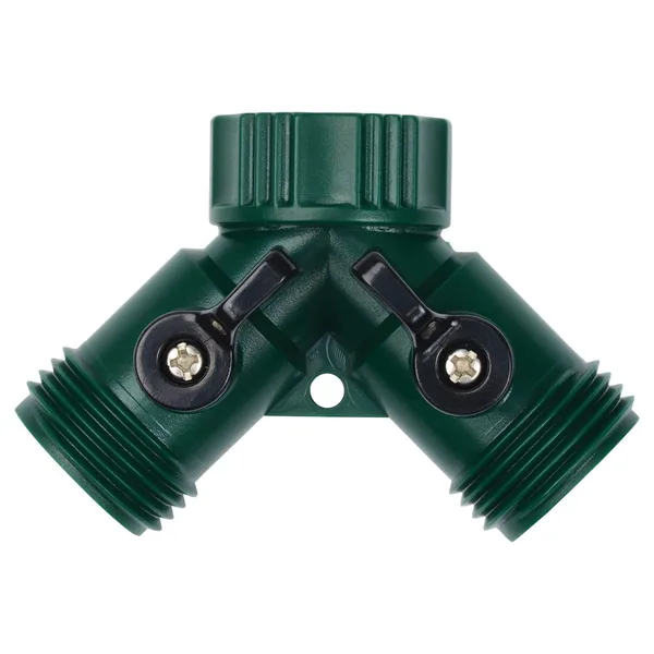 Melnor 2 Way Hose Connector W/ Built In Shut Off Valves