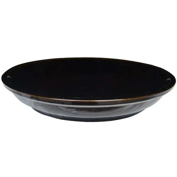 Michael Carr 16.1" Flared Round Saucer Glossy Black - Image 2