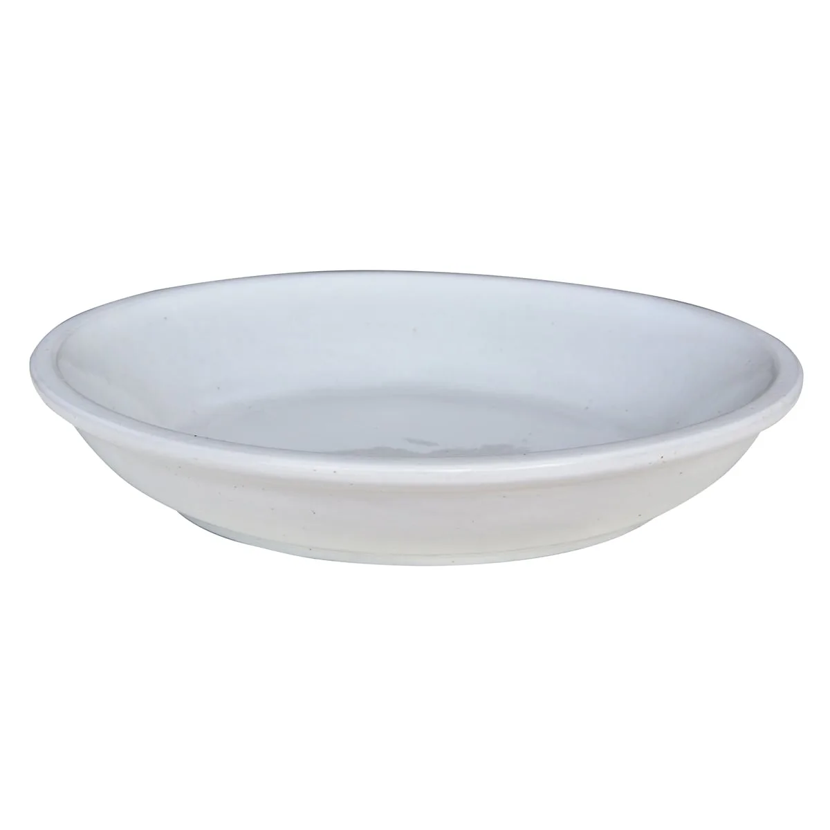 Michael Carr 19.3" Flared Round Saucer Light Cream - Image 2