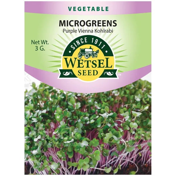 Microgreens, Kohlrabi Purple Vienna 3 Grams