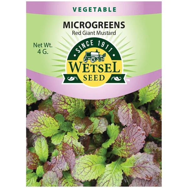 Microgreens, Red Giant Mustard 4 Grams