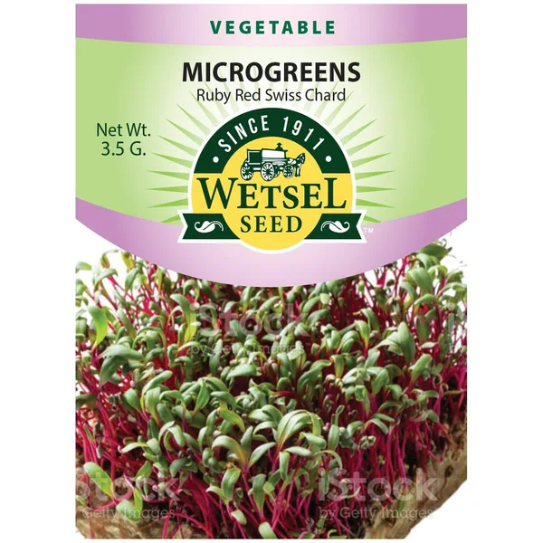 Microgreens, Ruby Red Swiss Chard 3.5 Grams