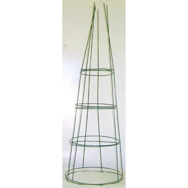 Midwest Wire Works 42" Extra Heavy Duty Tomato Cage Green 4 Ring 3 Leg