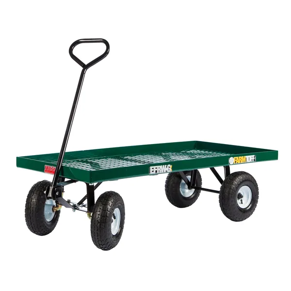 Millside 24x48" Metal Deck Wagon w/ 4x10 Tires