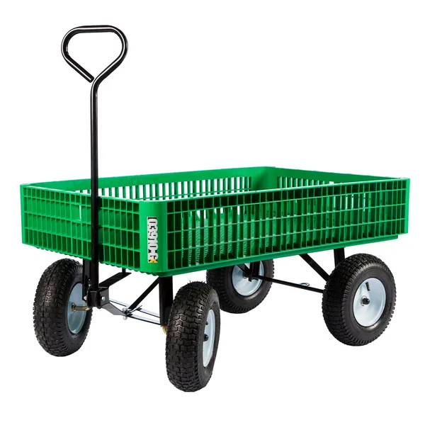 Millside 30x46" Plastic Mesh Wagon w/ 5x13 Tire