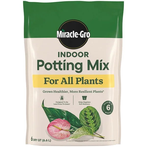 Miracle Gro 6qt Indoor Potting Mix All Plants