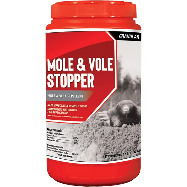 Mole & Vole Stopper 2.5lb Jug Repellent Shaker Granules