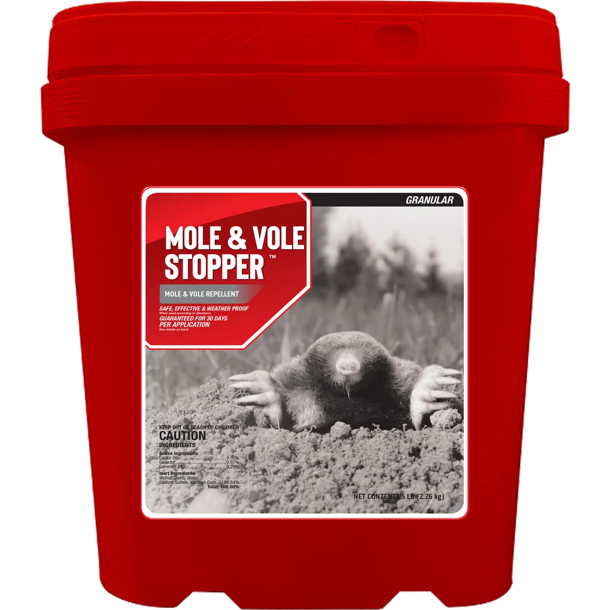 Mole & Vole Stopper 25lb Pail Repellent Granules - Image 2