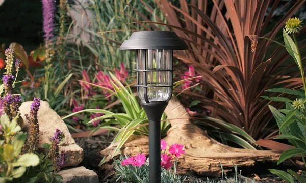 Moonrays Solar Honeycomb Glass/Metal Path Light - Image 2
