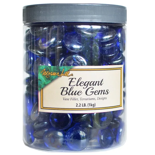 Mosser 2.2 lbs Elegant Blue Gems Jar