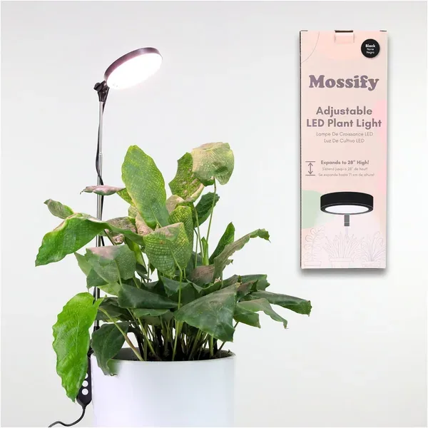 Mossify 28" Adjustable LED Plant Light Black - Image 2