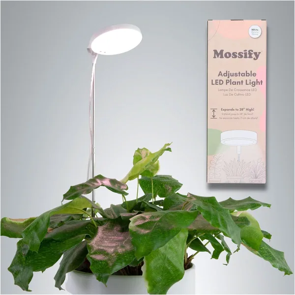 Mossify 28" Adjustable LED Plant Light White