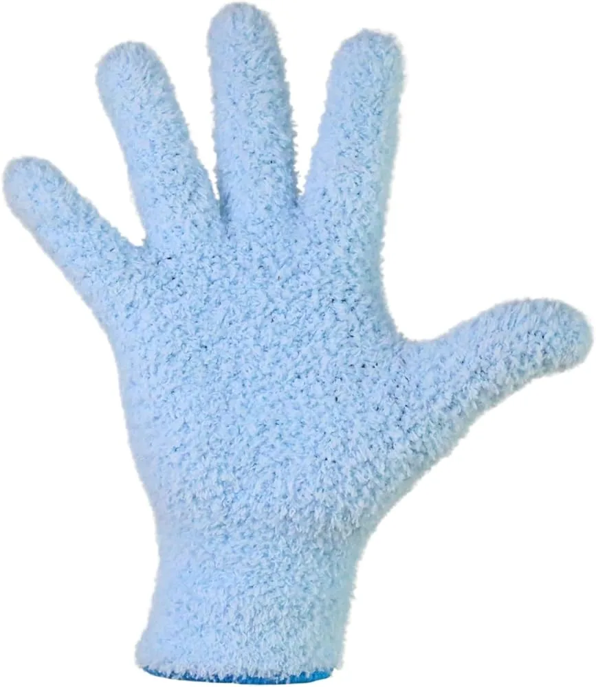 Mossify One Size Microfiber Gloves Blue - Image 2