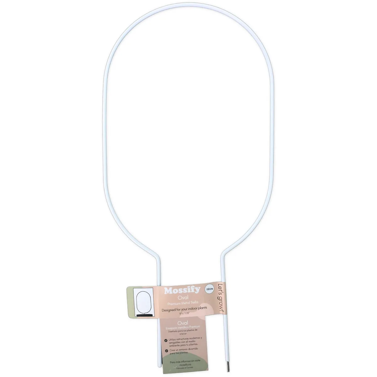 Mossify Trellis Oval White - Image 2