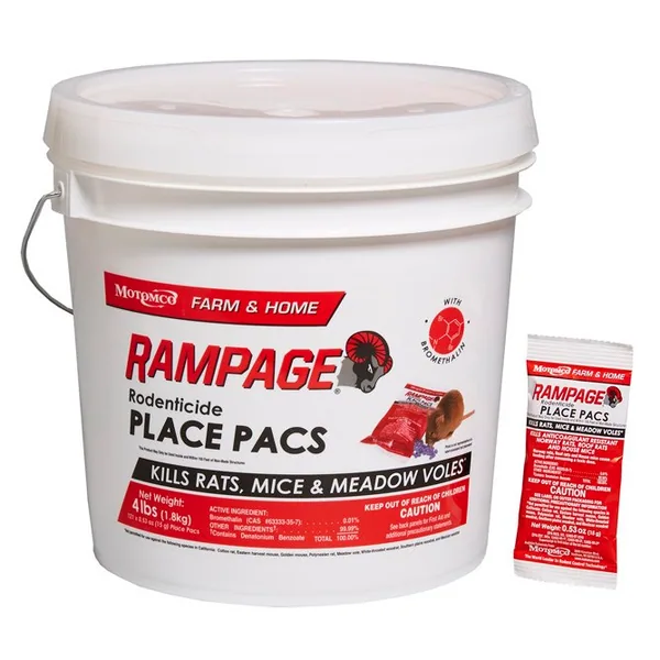 Motomco Rampage 121x15Gm Packs ( bromethalin ) — Case of 2