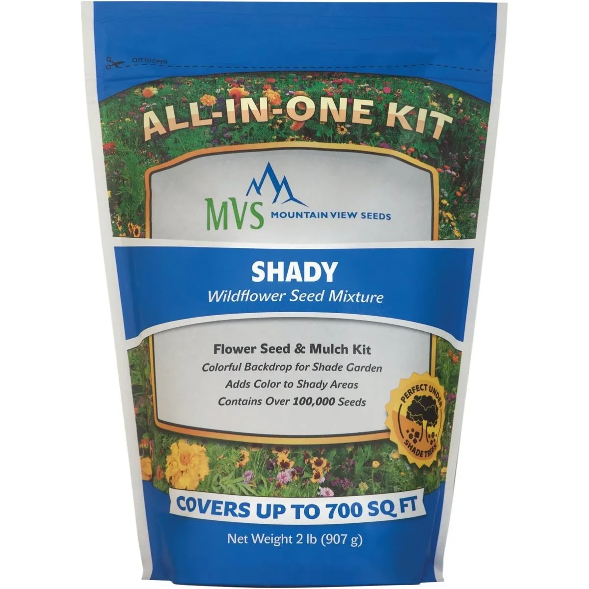 MVS 2 lbs Wildflower Shady Mix Seed with Mulch Kit - Image 2