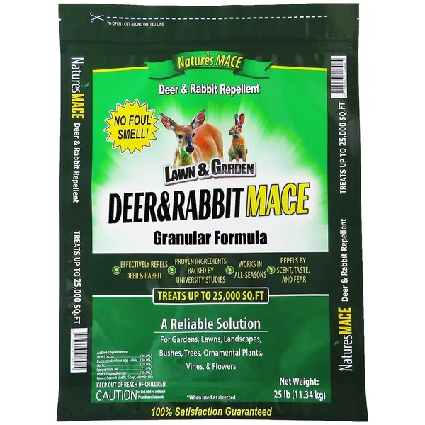 Nature's Mace 25 lbs Deer & Rabbit Repellent Granules