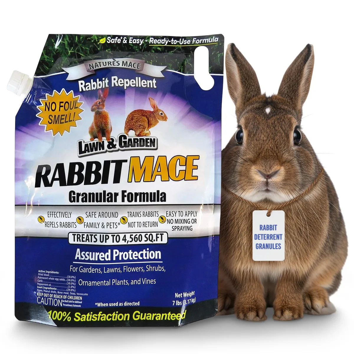 Nature's Mace 3 lbs Rabbit Repellent Granules - Image 2