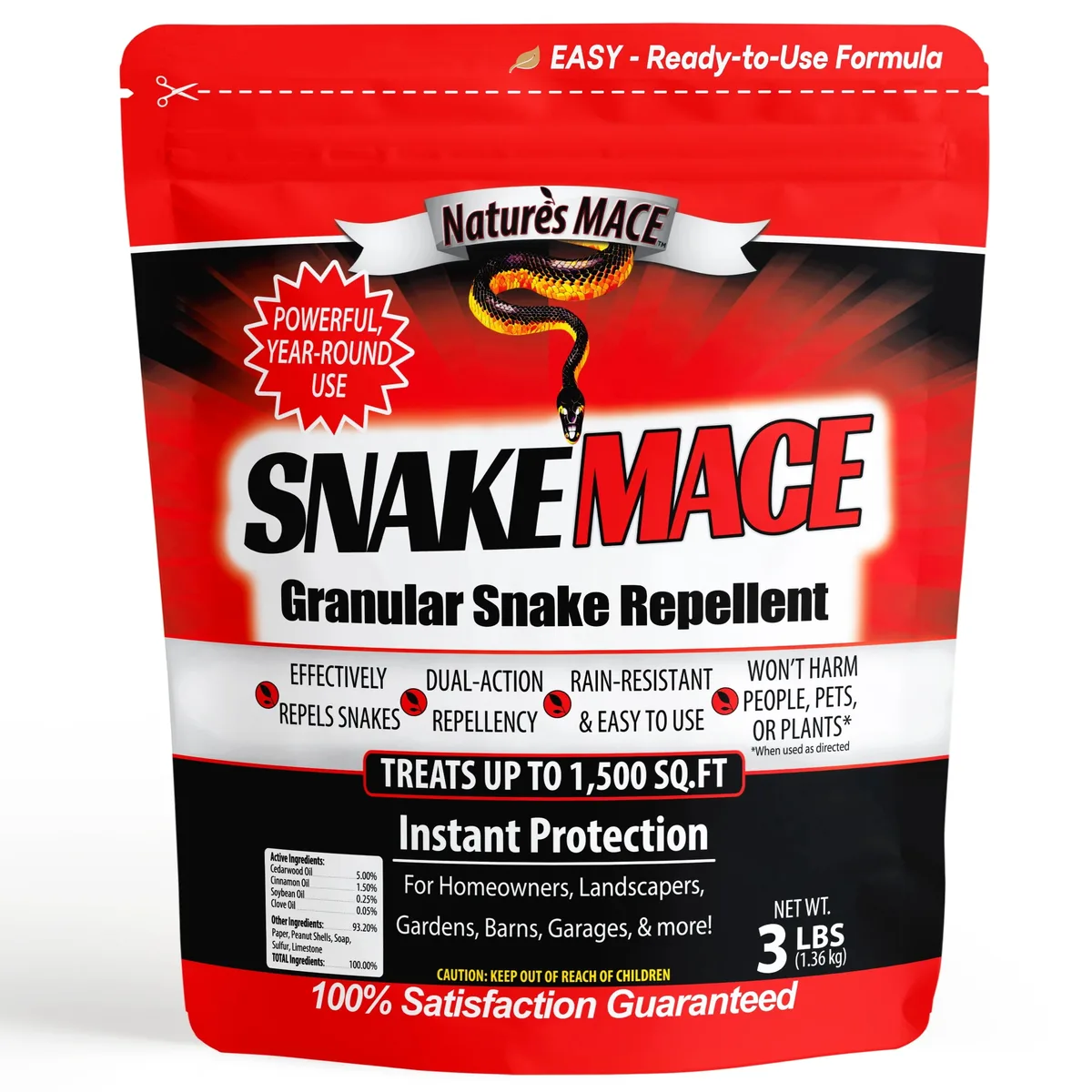 Nature's Mace 3 lbs Snake Repellent Granules - Image 2