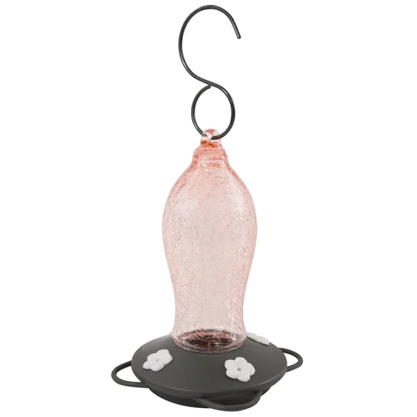 Natures Way 16oz Artisan Gravity Hummingbird Feeder Blush Crackle