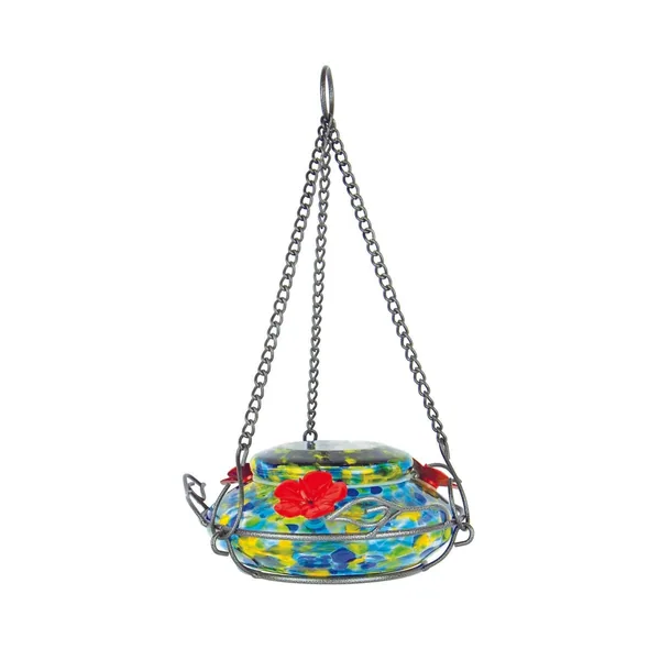 Natures Way 16oz Garden Top Fill Hummingbird Feeder Illuminated Spring Rain