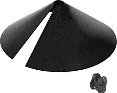 Natures Way 18in Squirrel Shield Metal Wrap Around Baffle Black