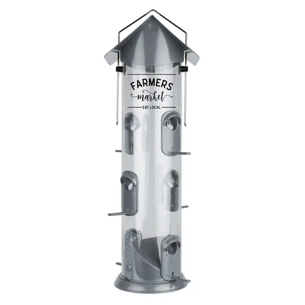 Natures Way 2.8qt Deluxe Easy Clean Metal Feeder Farmhouse - Image 2
