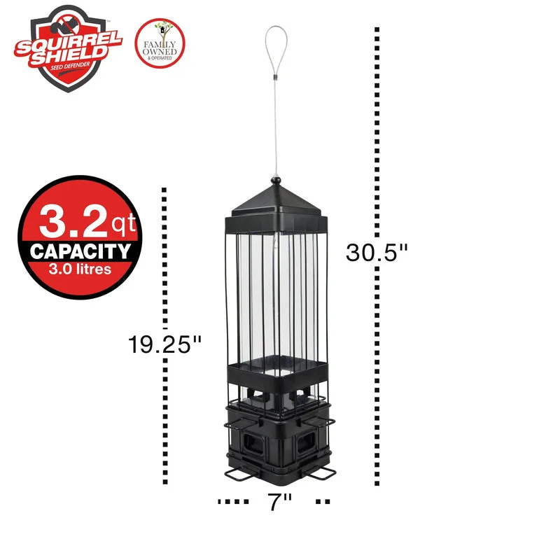 Natures Way 3.2qt Squirrel Shield Advantage Cage Metal Feeder - Image 2