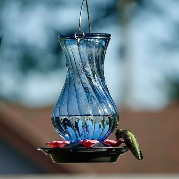 Natures Way 32oz Perfect Pitcher Antique Glass Hummingbird Feeder - Image 2