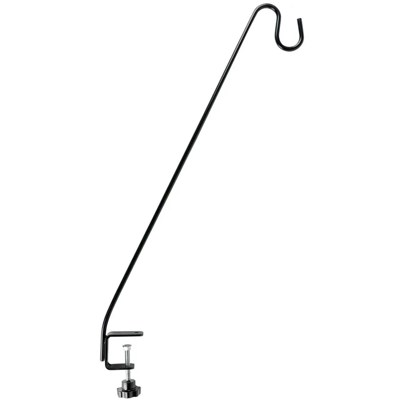 Natures Way 33in Metal Adjustable Clamp-On Deck Hook Black - Image 2