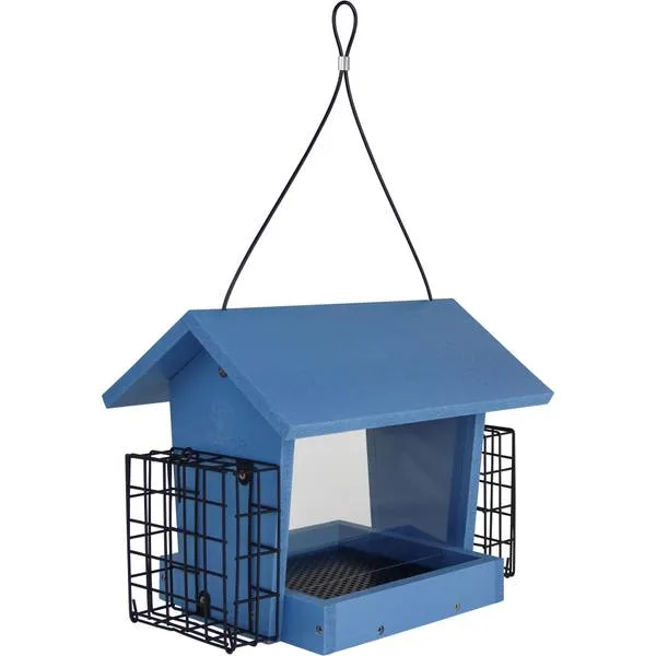 Natures Way 3qt EcoCycle Hopper Hangout Bird Feeder w/ Suet - Image 2
