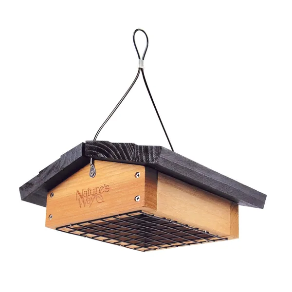 Natures Way Cedar Suet Upside Down Bird Feeder