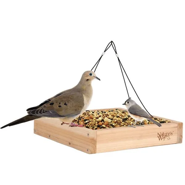 Natures Way Cedar Tray Bird Feeder - Image 2