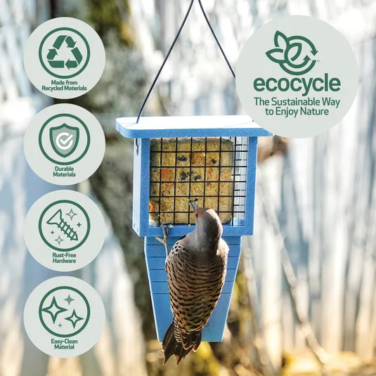 Natures Way EcoCycle Suet Station Tail-Prop Bird Cake Feeder - Image 2