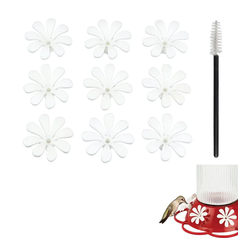 Natures Way Hummingbird Replacement Flowers w/ Cleaning Brush White Daisy - Image 2