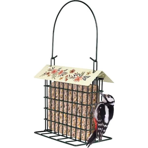 Natures Way Metal Suet Cage Bird Feeder 1 Cake Decorative - Image 2