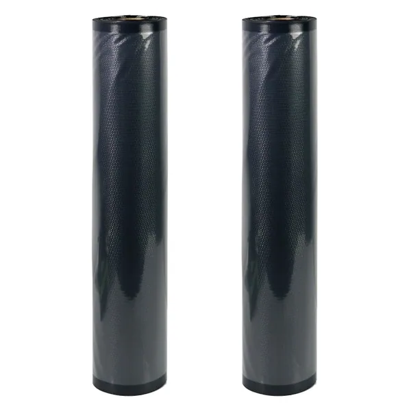 NatureVac Vacuum Seal Bags Black & Clear 15in x 19.5ft (2 Rolls/Box)