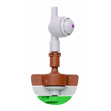 Netafim 23.4gpm SpinNetafim Sprinkler Head Assembly w/ CNL Brown Mist Brown Body Green Spinner