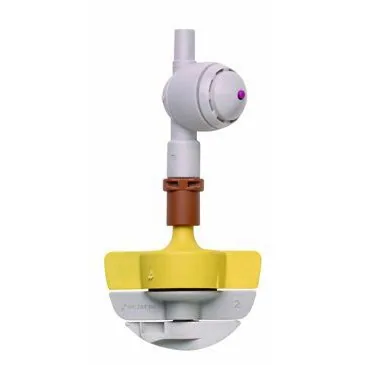 Netafim 23.4gpm SpinNetafim Sprinkler Head Assembly w/ CNL Brown Mist Yellow Body Grey Spinner
