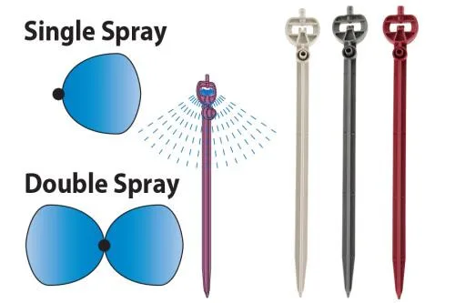 Netafim Pressure Compensating Standard Spray Stake Single Pattern 6.6GPH Grey (5 - Image 2