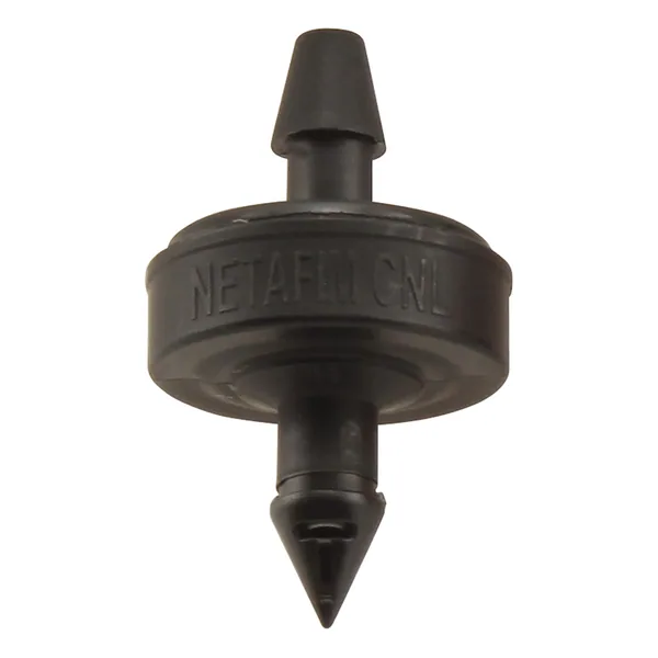 Netafim Self Piercing Woodpecker Pressure Compensating Junior Dripper w/ CNL 1.0GPH Black (25pcs/Bag)