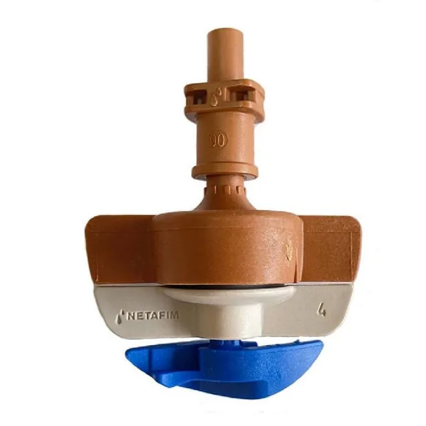 Netafim SpinNet Sprinkler Head with Check Valve, Brown Mist, Brown Body, Blue Sp