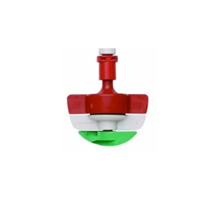 Netafim SpinNet Sprinkler Head with Check Valve, Red Mist, Red Body, Blue Spinne - Image 2