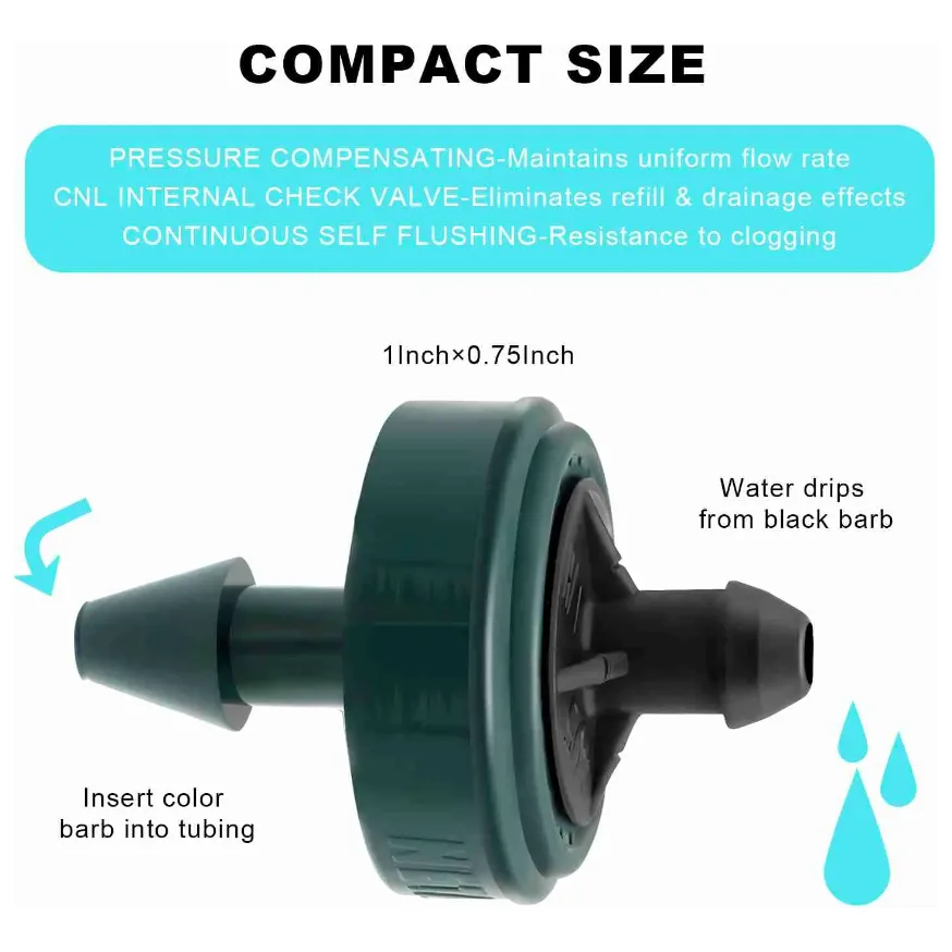 Netafim Woodpecker Pressure Compensating Junior Dripper w/ CNL 2.0GPH Green (250 - Image 2
